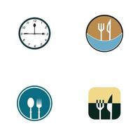 fork and spoon restaurant logo vector template