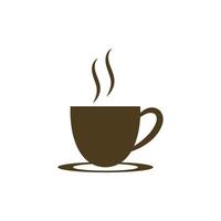 diseño de icono de vector de plantilla de logotipo de taza de café