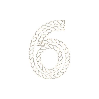 Number Rope icon vector illustration template