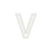 V Rope icon vector illustration template