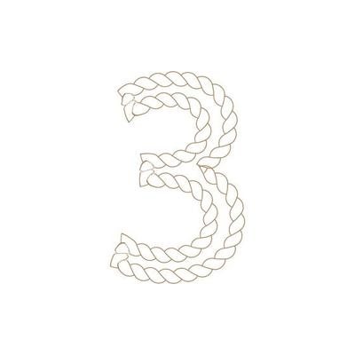 Number Rope icon vector illustration template