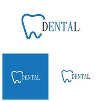 Diseño de icono de ilustración de vector de plantilla de logotipo dental