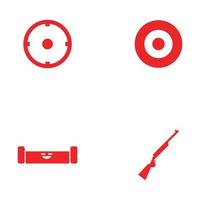 Target icon vector ilustration template