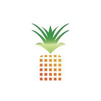 Pineapple logo vector illustration background