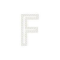 F Rope icon vector illustration template