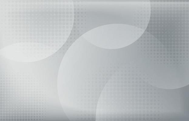 Abstract gradient white and gray circle overlapping artwork with circle geometric halftone style. Overlapping for design decorative background. Illustration vector