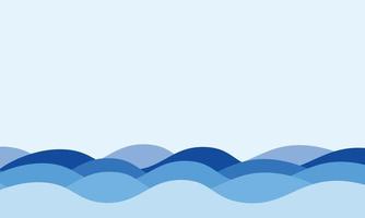 Blue water wave background Free Vector