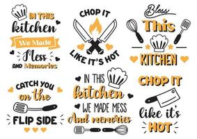 kitchen quote illustration Vector for banner