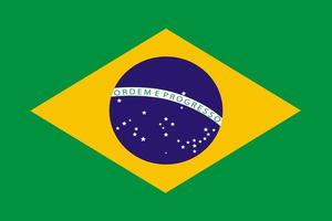 Brazil Flag. Banner design. Travel concept. vector