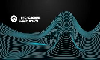 abstract  digital landscape flowing particles cyber or technology background part 3 vector