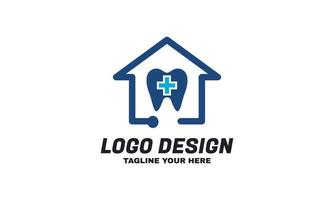 stock vector dental clinic logo tooth abstract design vector template