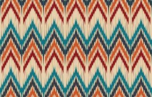 Ethnic abstract ikat art. Seamless pattern in tribal, folk embroidery, and Mexican style. Aztec geometric art ornament print.Design for carpet, wallpaper, clothing, wrapping, fabric, cover, textile vector