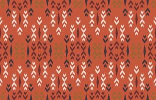 Ethnic abstract ikat art. Seamless chevron pattern in tribal, folk embroidery, and Mexican style. Rhombus geometric art ornament print. Design for carpet, wallpaper, clothing, wrapping, fabric, cover. vector