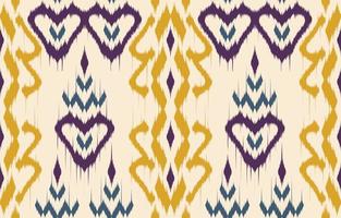 arte abstracto étnico ikat. patrón impecable en estilo tribal, bordado folclórico y mexicano. estampado de adornos de arte geométrico azteca.diseño para alfombras, papel pintado, ropa, envoltura, tela, cubierta, textil vector