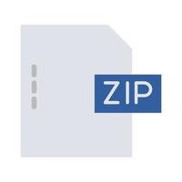 icono de vector aislado de archivo zip que puede modificar o editar fácilmente