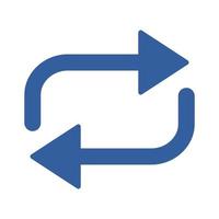 Repeat Isolated Vector icon which can easily modify or edit