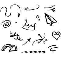 hand drawn doodle element illustration vector isolated background