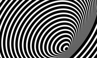 stock illustration abstract optical art illusion of striped geometric black white surface flowing like a part 2 vector