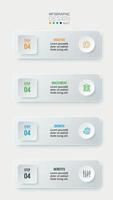 Infographic template business concept  with workflow. vector
