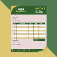 Creative Invoice Template Design vector