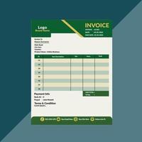 Modern Invoice Design vector