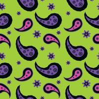 Floral pattern paisley style Paisley print  Doodle background vector