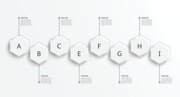 Infographic design template and marketing icons. Template for diagram, graph, presentation and round chart. Business concept with 8 options, parts, steps or processes. Data visualization. vector