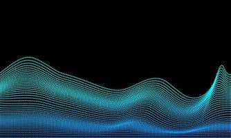 awesome abstract digital landscape flowing particles cyber and technology background part 3 vector