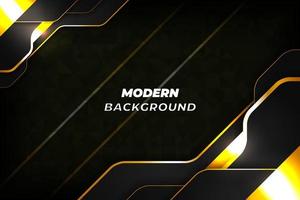 Modern luxury background black and gold with element vector