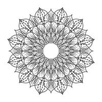 Mandala shaped circular pattern with the latest art vector