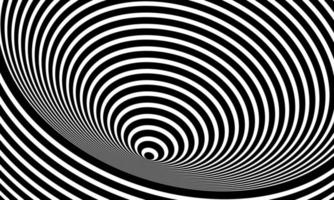 stock illustration abstract optical art illusion of striped geometric black white surface flowing like a part 1 vector