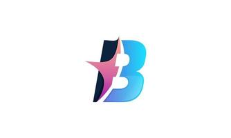 stock vector abstract initial b logo design template material design flat styles