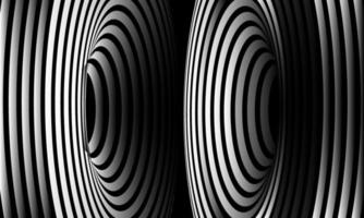 awesome  illustration optical art illusion of striped geometric black and white abstract line surface flowing part 3 vector