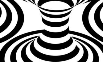 patrón abstracto de líneas en blanco y negro ilusión óptica vector ilustración fondo parte 1