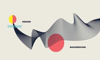 arte abstracto en estilo japonés con partículas dinámicas emitidas agua vector