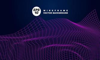 stock illustration abstract wireframe background grid technology illustration landscape digital background part 3 vector