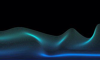 awesome abstract digital landscape flowing particles cyber and technology background part 2 vector