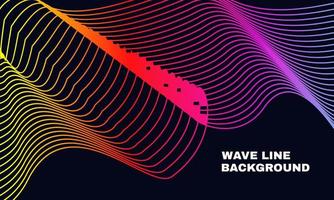 abstract background with dynamic waves line and particles suitable for design background part 3 vector