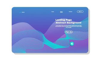 stock illustartion asbtract background landing page template design can be used web development ui banners vector