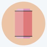 Soda Can Icon in trendy flat style isolated on soft blue background vector