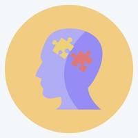 SEO Specialist Icon in trendy flat style isolated on soft blue background vector