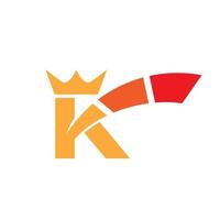 letra k rey automotriz logo símbolo icono vector gráfico diseño ilustración idea creativo