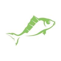 shape fresh sea fish food logo vector symbol icon design illustration