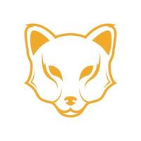 orange head face fox modern logo symbol icon vector graphic design illustration idea creative