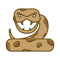 animal dibujos animados lindo serpiente pitón logo vector símbolo icono diseño ilustración