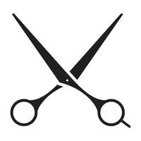 simple silhouette scissor logo symbol icon vector graphic design illustration