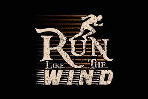 Run like the wind vector