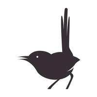 Magpie stone singer bird logo symbol vector icon illustration graphic design