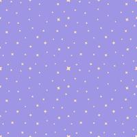 Seamless pattern of deep space with stars in a flat style. Vector illustration