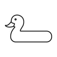 líneas patito juguetes moderno logotipo símbolo vector icono ilustración diseño